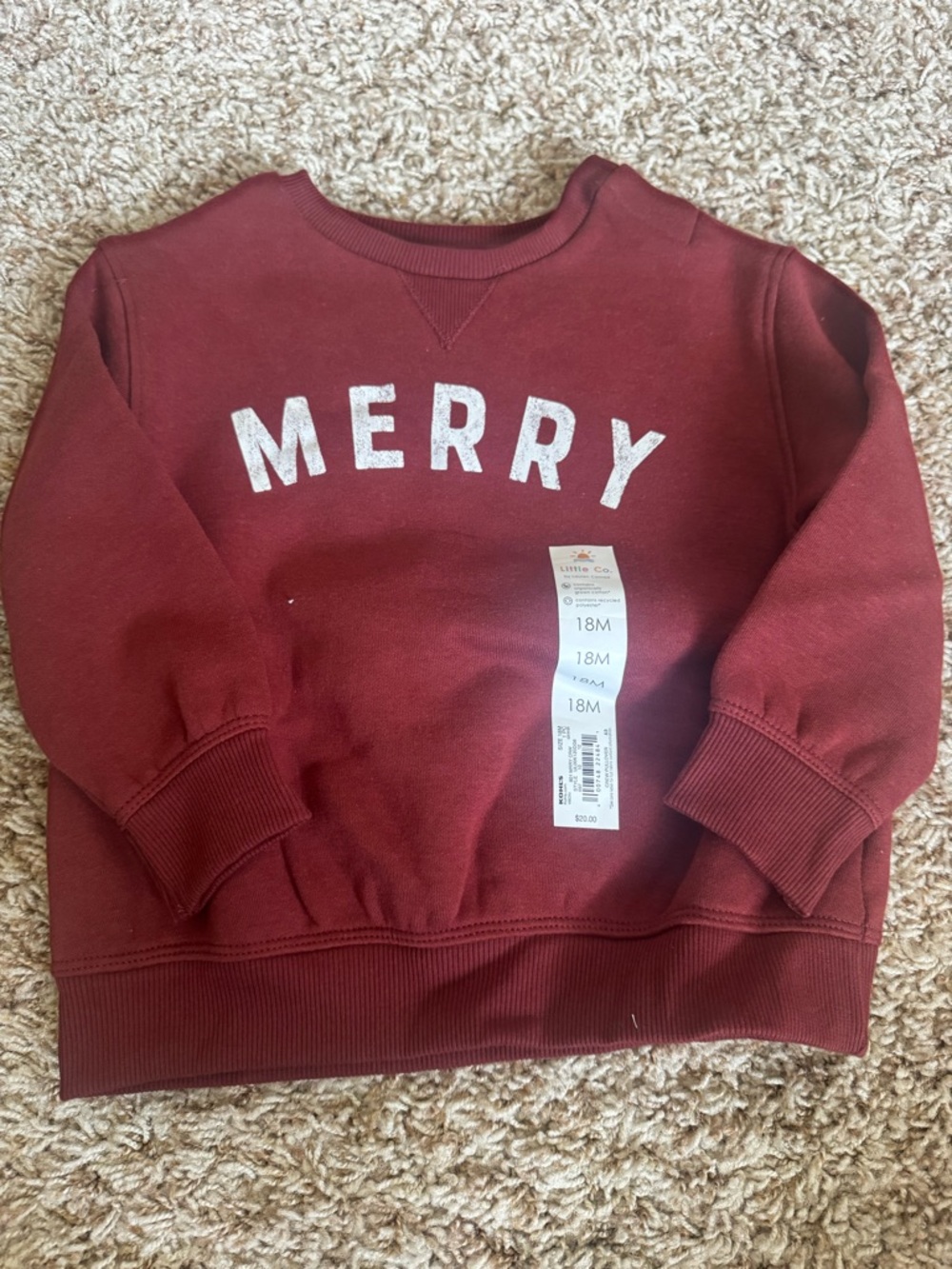 Little Co. “Merry” Sweatshirt